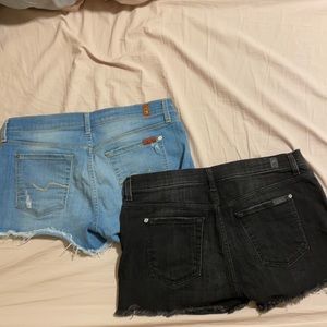 7 For all Mankind Jean Shorts